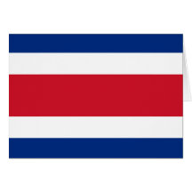 Costa Rica Flag Card