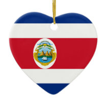 Costa Rica Flag Heart