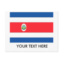 Costa Rica Flag Post Card