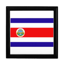 Costa Rica Flag Trinket Boxes