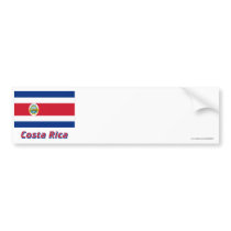 Costa Rica Flag with Name