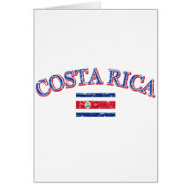 Costa Rica football design Card