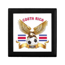 Costa Rica Football Designs Trinket Box