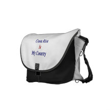 Costa Rica Is My Country Messenger Bags