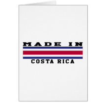 Costa Rica Made In Designs Greeting Card