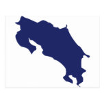 Costa Rica Map Post Card