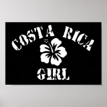 Costa Rica Pink Girl Print