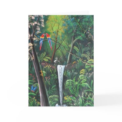 Costa Rica Rainforest Greeting Cards by sbwilkinson