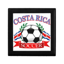 Costa Rica soccer ball designs Trinket Boxes