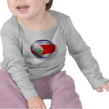 Costa Rica soccer team ball T-shirt