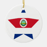 Costa+Rica Star Christmas Tree Ornament