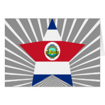 Costa+Rica Star Greeting Cards