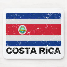 Costa Rica Vintage Flag Mouse Pads