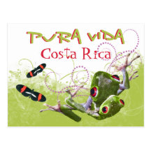 Costa Rican Pura Vida Postcard