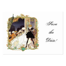Costume Ball & Peacock Postcard Business Card Templates