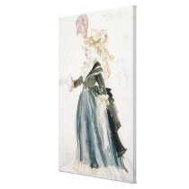 Costume design for 'Misa Sert' as 'Une Dame de la canvas prints