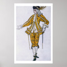 Costume design for the Fairy Canary's Pageboy, fro Posters