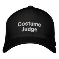 Costume Judge Hat Embroidered Hats