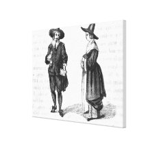 Costume of the Pilgrims Canvas Prints