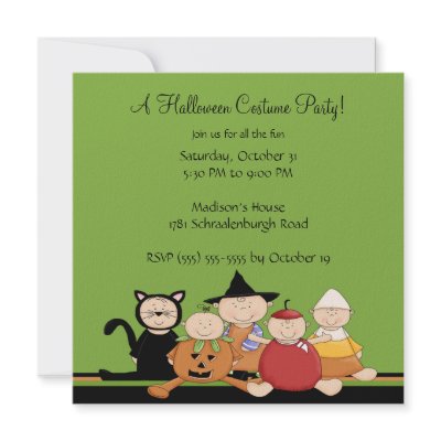 Costume Party Halloween Party Invitation by celebrateitinvites
