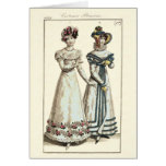 Costumes Parisiens 1821 Fashion Plate Greeting Cards