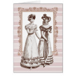 Costumes Parisiens 1821 Regency French Fashions Card