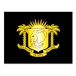 Côte d'Ivoire Coat of Arms Postcard