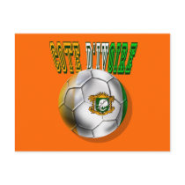 Cote divoire logo football fans gifts postcards