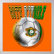 Cote divoire logo football fans gifts print