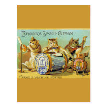 Coton de bobine de ruisseaux cartes postales
