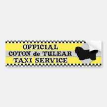 Coton de Tulear Taxi Service Bumper Sticker