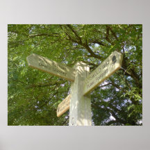 Cotswold Way/Devils Chimney Sign Print