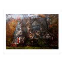Cottage - Cranford, NJ - Autumn Cottage Postcards