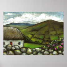 Cottage de Silvermines Poster