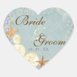 Cottage floral par le mariage pour la plage de She Autocollant