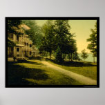 Cottage Row in Chautauqua, NY 1898 Print
