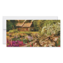 Cottage - There's no place like home Photo Card Template