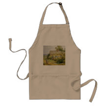 Cottage vintage et enfants de pays tabliers