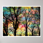 Cotton candy clouds, sunrise, Home decor Print