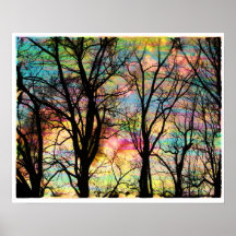 Cotton candy clouds, sunrise, Home decor Print