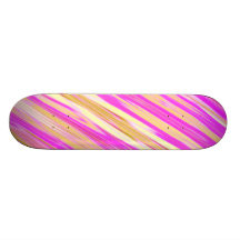 Cotton Candy Stripe Skate Board