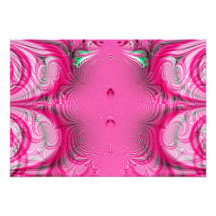 Cotton Candy Swirls Fractal Invite