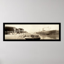 Cotton In Savannah Photo 1909 Print