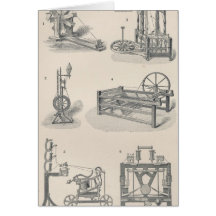 Cotton Spinning I Greeting Cards