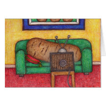 Couch Potato Note Cards