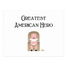 Couch Potato Pig Greatest American Hero Postcards