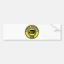 Couch Potato’s Gym (In Gold) Bumper Stickers