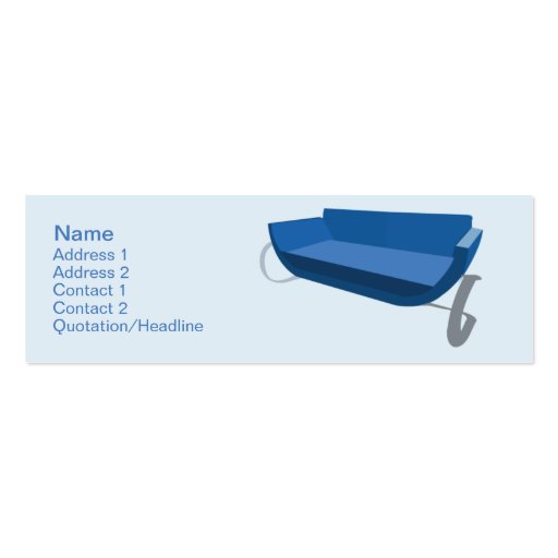 Couch - Skinny Business Cards