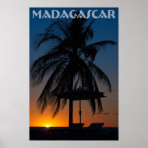 Coucher de soleil à Madagascar Affiches