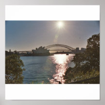 Coucher du soleil à Sydney, Australie Posters